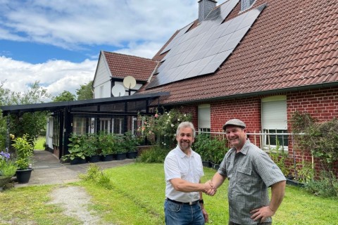 Erstes denkmalgeschütztes Haus in Gütersloh mit Photovoltaik ausgestattet 
