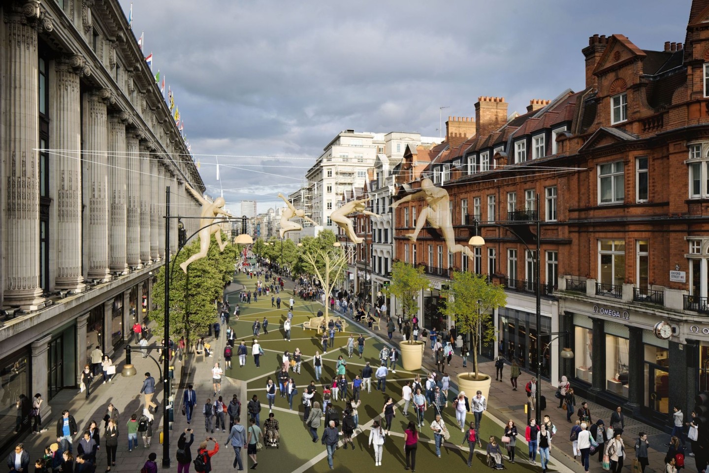 So könnte die Oxford Street in wenigen Jahren aussehen.