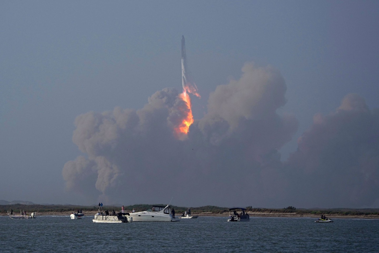 Das «Starship» von SpaceX war Mitte April erstmals zu einem unbemannten Teststart aufgebrochen.